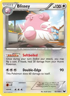 Blissey, Dark Explorers, no. 82