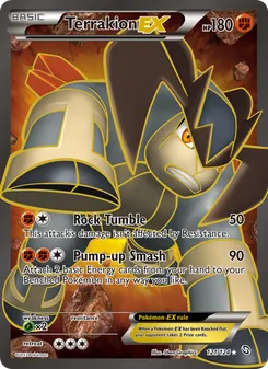 Terrakion-EX, Dragons Exalted, no. 121