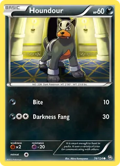 Houndour, Dragons Exalted, no. 74