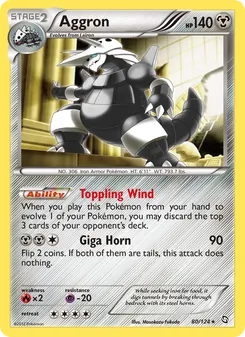 Aggron, Dragons Exalted, no. 80