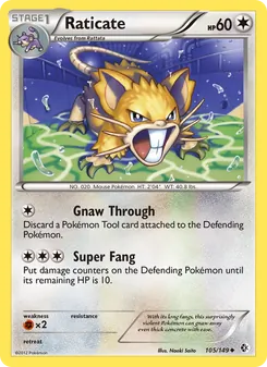 Raticate, Boundaries Crossed, no. 105