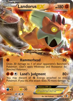 Landorus-EX, Boundaries Crossed, no. 89