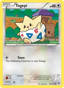 Togepi, Plasma Storm, no. 102