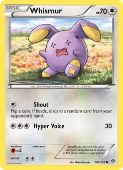 Whismur, Plasma Storm, no. 105