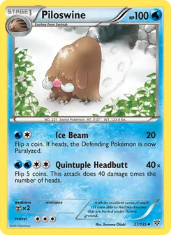 Piloswine, Plasma Storm, no. 27