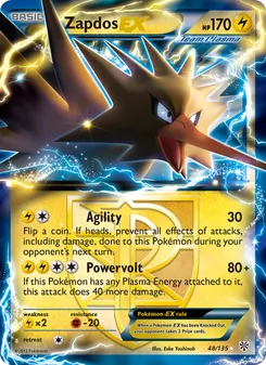 Zapdos-EX, Plasma Storm, no. 48