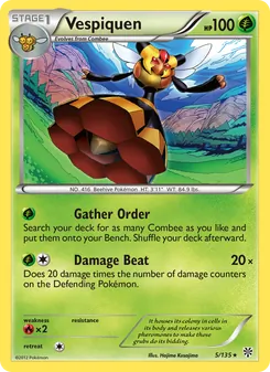 Vespiquen, Plasma Storm, no. 5