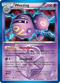 Weezing, Plasma Storm, no. 58