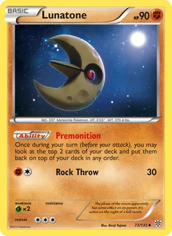 Lunatone, Plasma Storm, no. 73