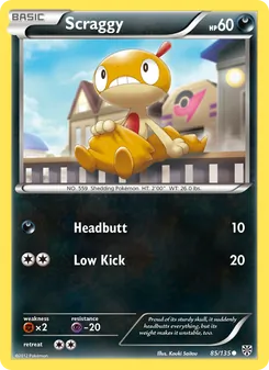 Scraggy, Plasma Storm, no. 85