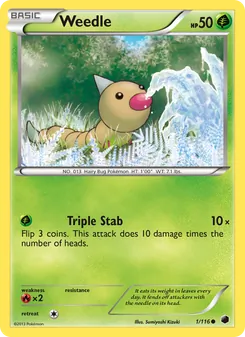 Weedle, Plasma Freeze, no. 1