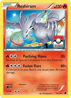 Reshiram, Plasma Freeze, no. 17