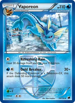 Vaporeon, Plasma Freeze, no. 20