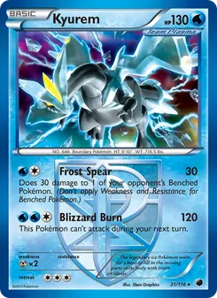 Kyurem, Plasma Freeze, no. 31