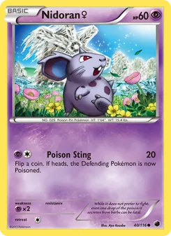 Nidoran♀, Plasma Freeze, no. 40