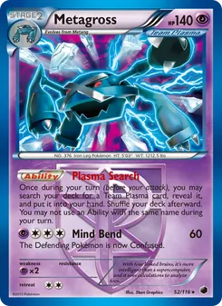 Metagross, Plasma Freeze, no. 52