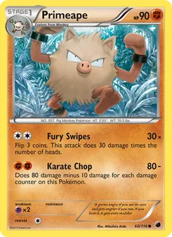Primeape, Plasma Freeze, no. 60