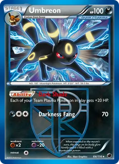 Umbreon, Plasma Freeze, no. 64