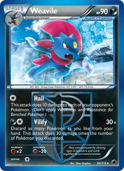 Weavile, Plasma Freeze, no. 66