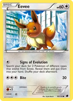 Eevee, Plasma Freeze, no. 90