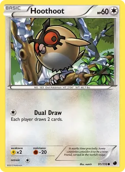 Hoothoot, Plasma Freeze, no. 91