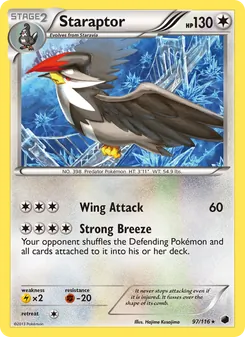 Staraptor, Plasma Freeze, no. 97
