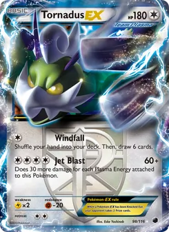 Tornadus-EX, Plasma Freeze, no. 98