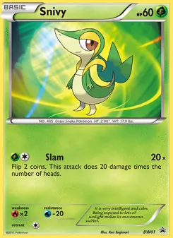 Snivy, BW Black Star Promos, no. BW01