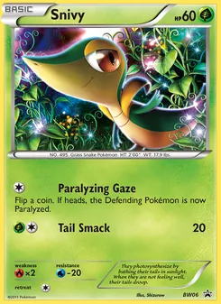 Snivy, BW Black Star Promos, no. BW06