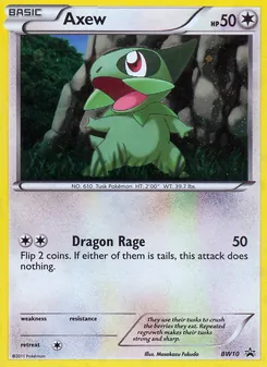 Axew, BW Black Star Promos, no. BW10