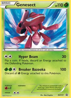 Genesect, BW Black Star Promos, no. BW101