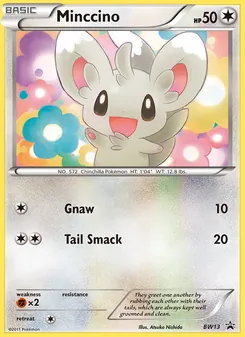 Minccino, BW Black Star Promos, no. BW13