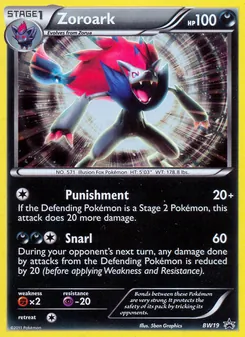 Zoroark, BW Black Star Promos, no. BW19