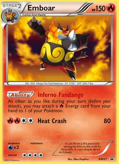 Emboar, BW Black Star Promos, no. BW21