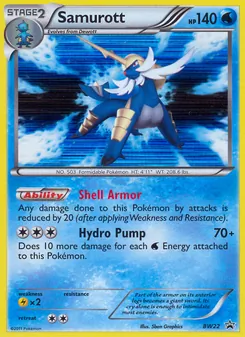 Samurott, BW Black Star Promos, no. BW22