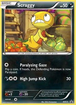 Scraggy, BW Black Star Promos, no. BW25