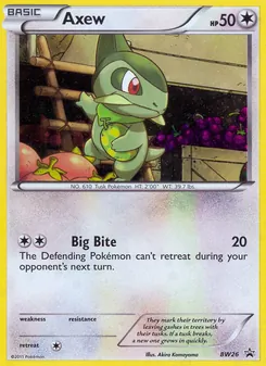 Axew, BW Black Star Promos, no. BW26