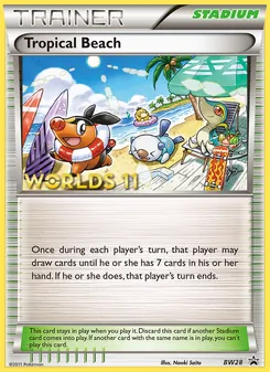 Tropical Beach, BW Black Star Promos, no. BW28