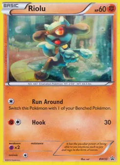 Riolu, BW Black Star Promos, no. BW33