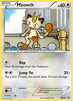 Meowth, BW Black Star Promos, no. BW35