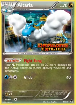 Altaria, BW Black Star Promos, no. BW48