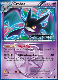 Crobat, BW Black Star Promos, no. BW51