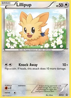 Lillipup, BW Black Star Promos, no. BW52