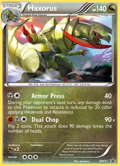 Haxorus, BW Black Star Promos, no. BW57