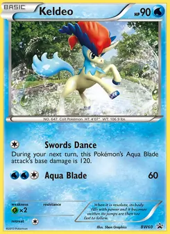 Keldeo, BW Black Star Promos, no. BW60