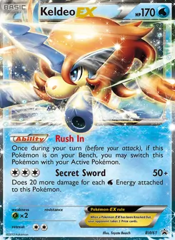 Keldeo-EX, BW Black Star Promos, no. BW61