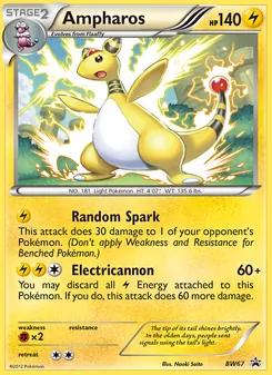 Ampharos, BW Black Star Promos, no. BW67