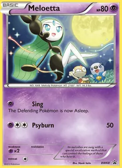 Meloetta, BW Black Star Promos, no. BW68