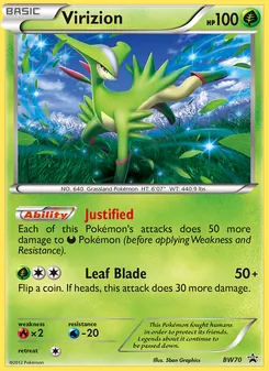 Virizion, BW Black Star Promos, no. BW70