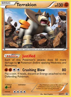 Terrakion, BW Black Star Promos, no. BW71